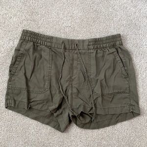 Green Tie Utility Shorts